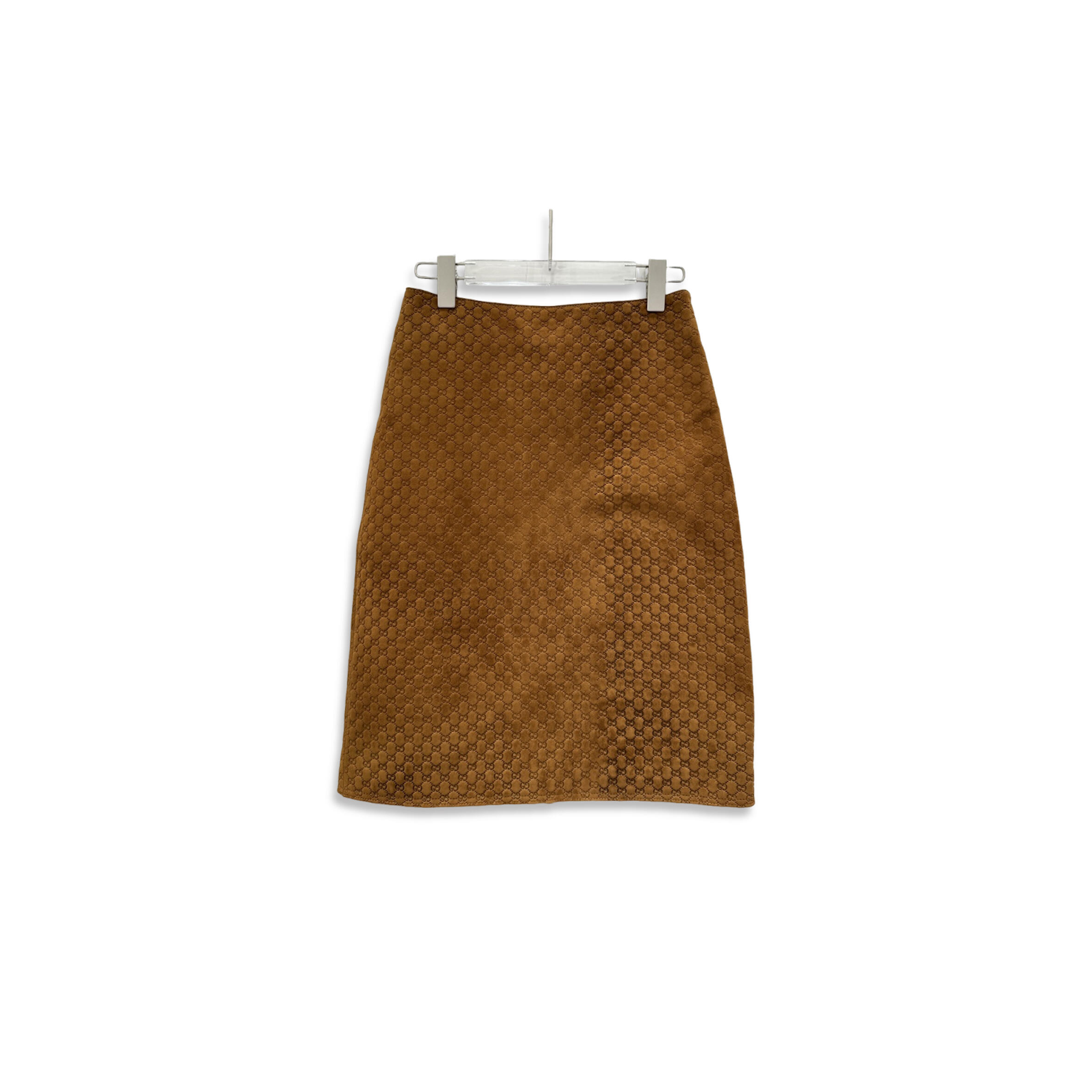 GUCCI SUEDE BODYCON SKIRT